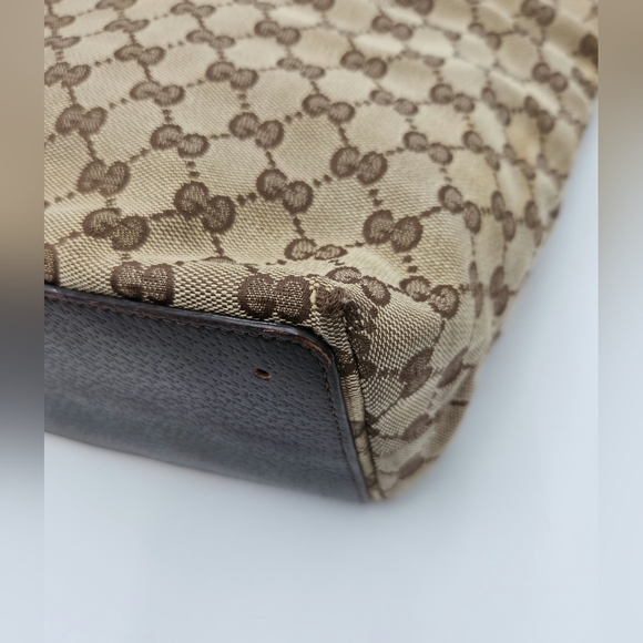 Gucci Eclipse Brown Monogram Canvas Tote Shoulder Bag - Picture 9 of 16